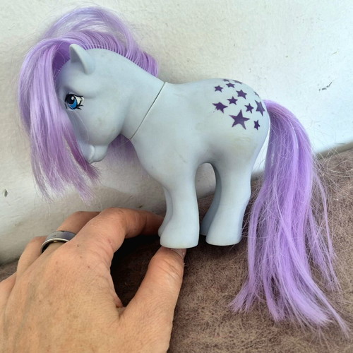 My Little Pony Elsi Blubelle Italy used, purple with stars
