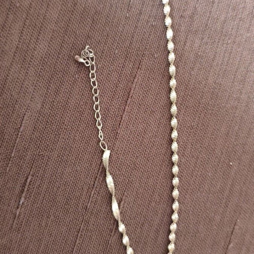 Silver 925 Rope Chain Anklet used with Adjustable Length and Spring Clasp