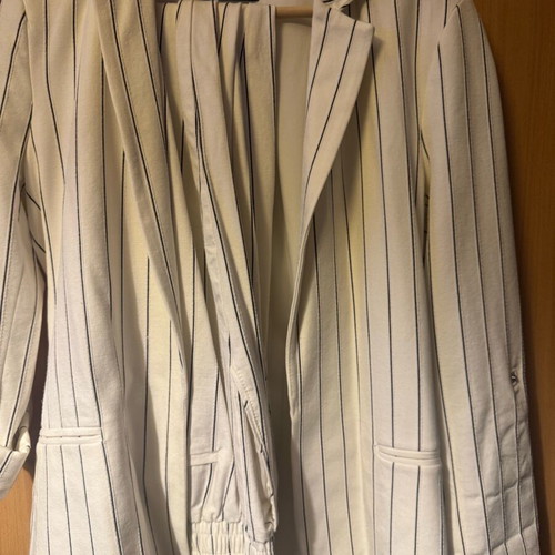 Bershka suit like new, spring, white, size S