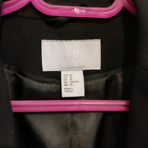 H&M women's jacket black like new, size 40