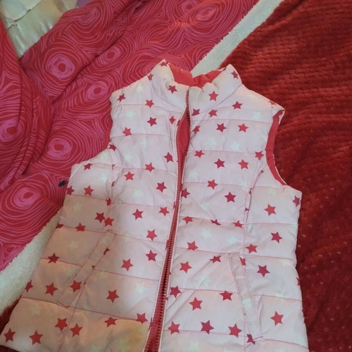 Benetton reversible pink vest like new for 2-3 years old