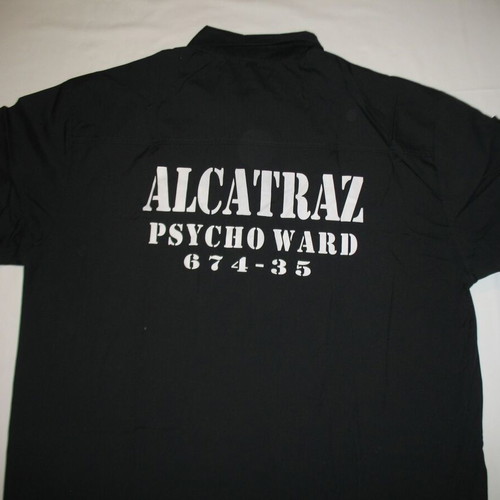 Alcatraz Psycho Ward shirt 2XL new, black