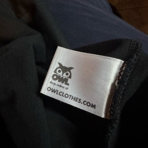 OWL T-Shirt size M used, black with print wear