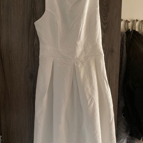 White Lui E Lei dress like new, size L, textured fabric