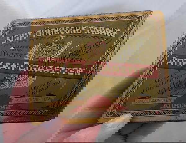 Παλιό Τσιγκινο Γερμανικό κουτι Τσιγάρων