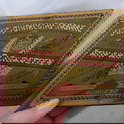 Παλιό Τσιγκινο Γερμανικό κουτι Τσιγάρων