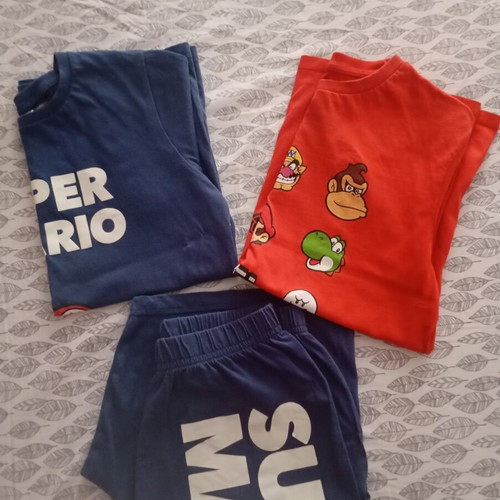 Super Mario boys' t-shirts and shorts set