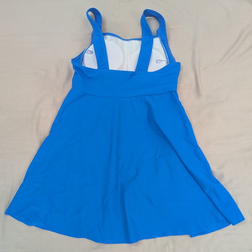 Shein Royal Blue 2-Piece Swim Dress Set like new, size small