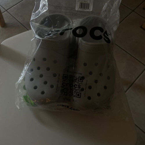 Crocs clogs, grey, size 40, new with tags