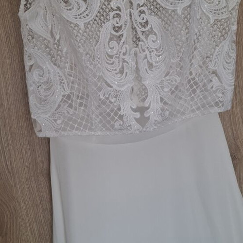 Bianco wedding dress like new, size XXL 44, white