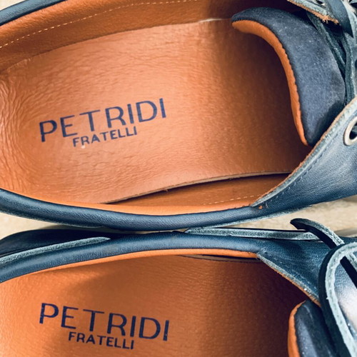 Fratelli Petridi Boat Shoes Navy Blue size 41 like new