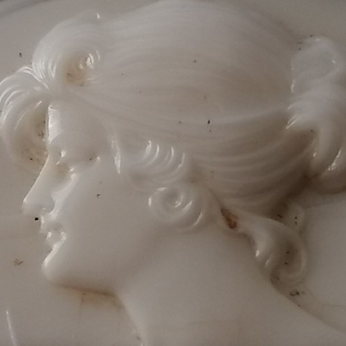 Cameo brooch used, vintage 5x4cm