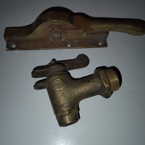 Brass decorative items used, set of two