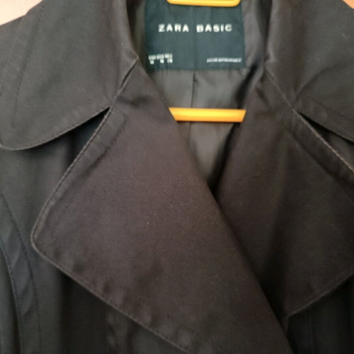 Zara women's trench coat used, brown, size M