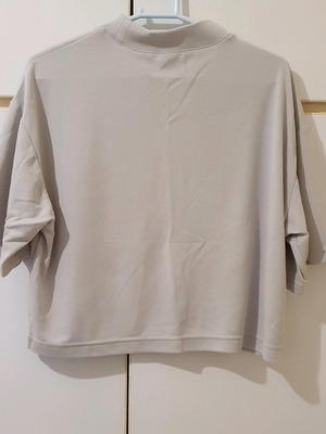 Dr. Denim Crop Shirt like new, white and beige, size L