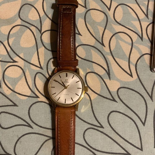 Omega Seamaster Geneve gold watch used antique from 1960s
