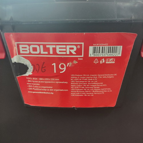 Bolter 19" Toolbox new