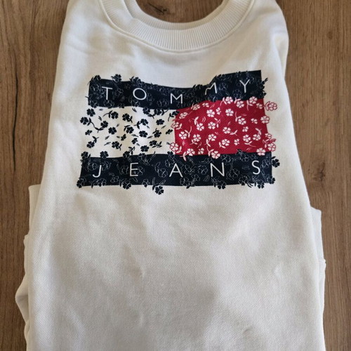 Tommy sweatshirt like new, white, size S