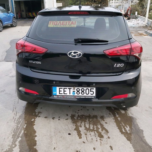 Hyundai i20 μεταχειρισμένο diesel 2015, 213.000 χλμ, μαύρο