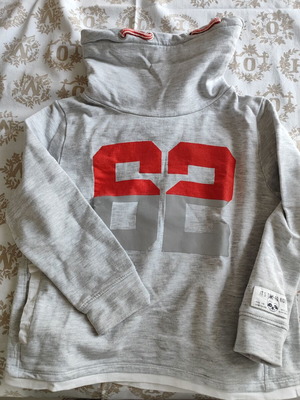 Tom Tailor boys' sweatshirt, white and grey, size 122-128 cm