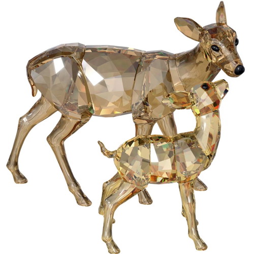 Swarovski ελαφίνα μαμά με το ελαφάκι της καινούργιο