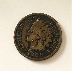 Σπάνιο κέρμα USA 1c του 1906