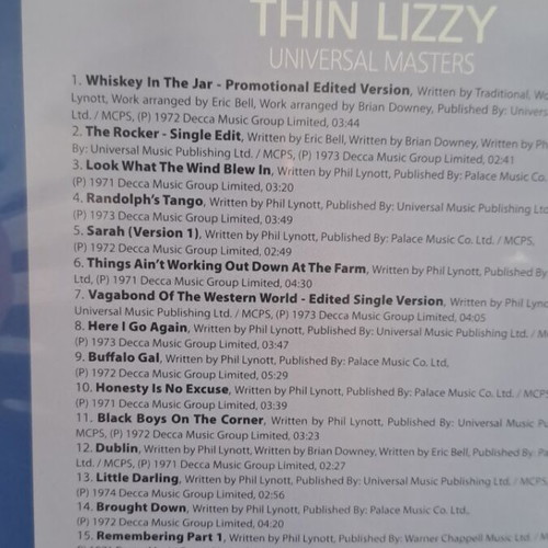 Thin Lizzy Classic CD like new