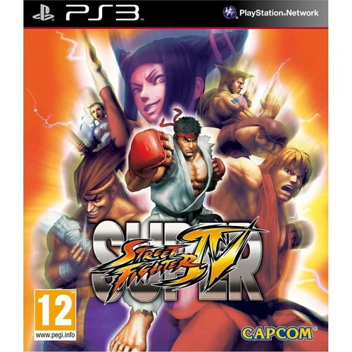PS3 Super Street Fighter 4 like new, in box with manual