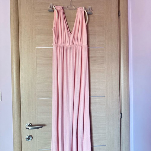 Long dress in light pink color like new, size M