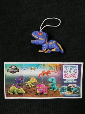 Jurassic World Kinder Joy Funko Pop Raptor Dinosaur Figure like new