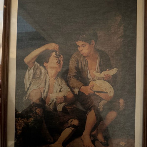 Bartolome Esteban Murillo artwork with frame used