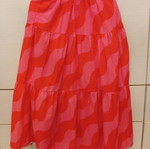 Karavan skirt small with zipper, red and pink