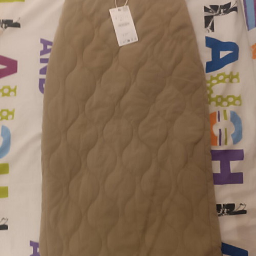 Zara quilted skirt beige new with matching top size S