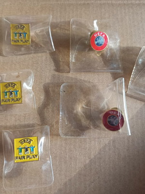UEFA collectible pins, set of 6, official