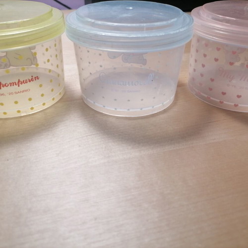 Miniso Sanrio Food Container Set 3 Pieces used, stackable, microwave safe