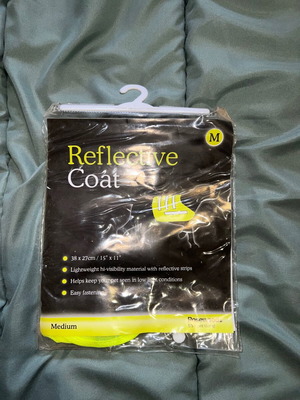Rosewood Reflective Safety Coat for Dog size M yellow new