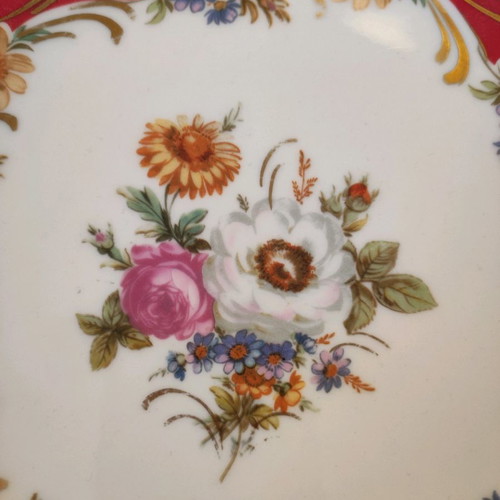 Forstenberg vintage porcelain serving plate new, 1947 West Germany
