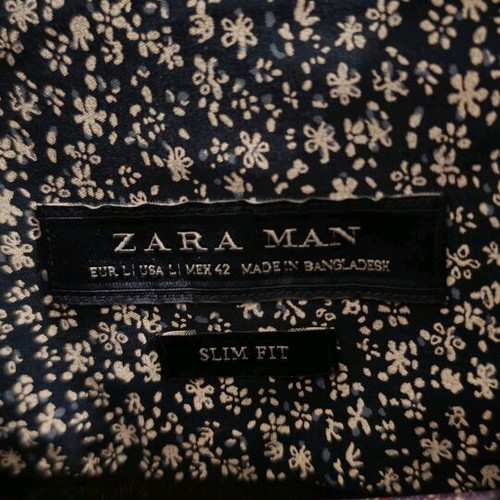 Zara Mao shirt dark blue like new, size L