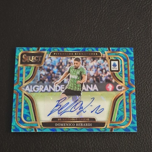 2025-26 Panini Select Serie A Domenico Berardi Pitchside Signatures Auto
