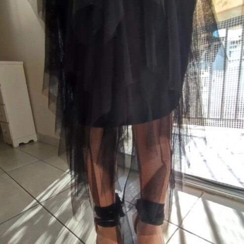 Black tulle midi skirt new with tag, small size