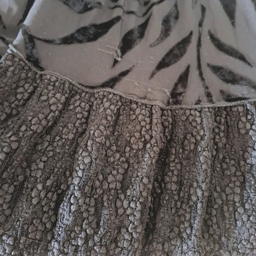 Long skirt Lucifair black like new, elastic waist, layered design