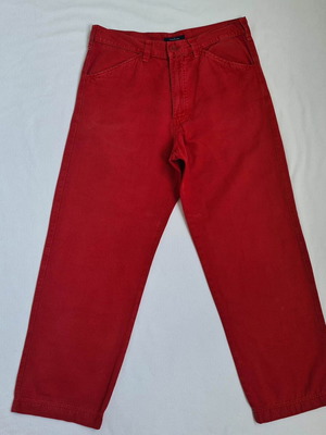Ermenegildo Zegna pants used, size S, red, linen and cotton
