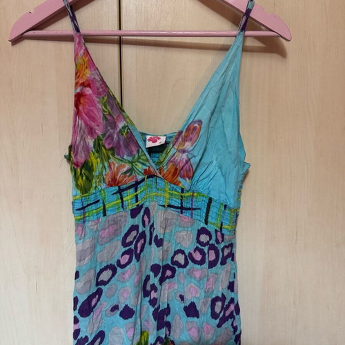 Summer maxi dress like new, multicolor, size S