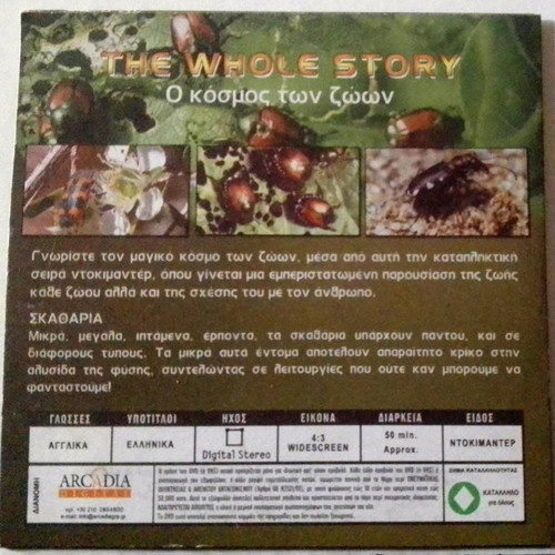 Documentary The World of Animals - Beetles DVD like new, dubbed