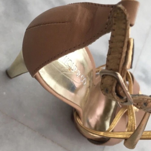 Wool&Co leather platform sandals like new, size 36