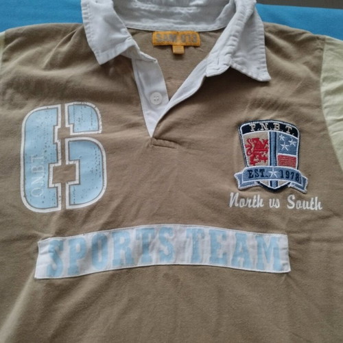 Sam 0-13 Polo kids shirt No. 8 like new, 100% cotton, sports team