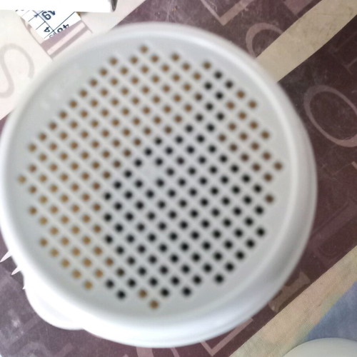 Plastic perforated cup for powdered sugar sprinkling like new