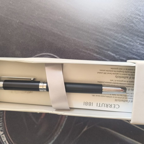 Cerruti 1881 Albion Black Rollerball Pen like new
