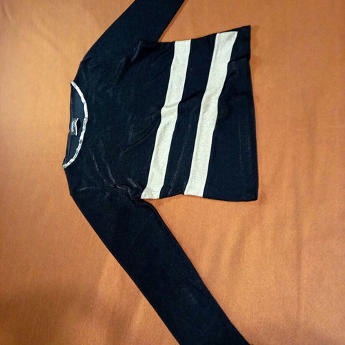Black blouse with silver details used, size Medium