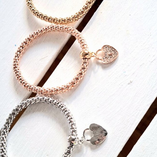 Zara elastic bracelet set of 3, new, gold silver rose gold